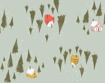 Winter cabin flannel fabric - Cozy lodge soft flannel - Dear Stella