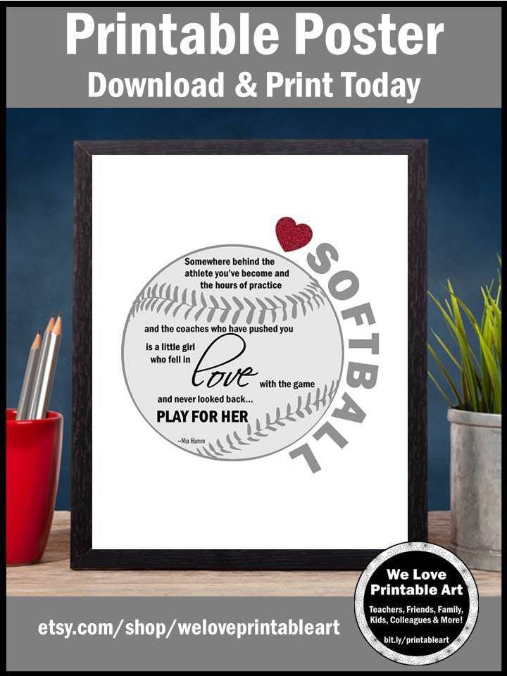 Softball Gifts Ideas Softball Pictures Sports Decor