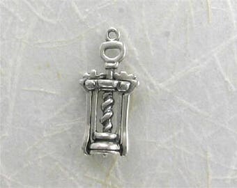 Sterling Silver 3-D Osso Style Wine Opener Charm
