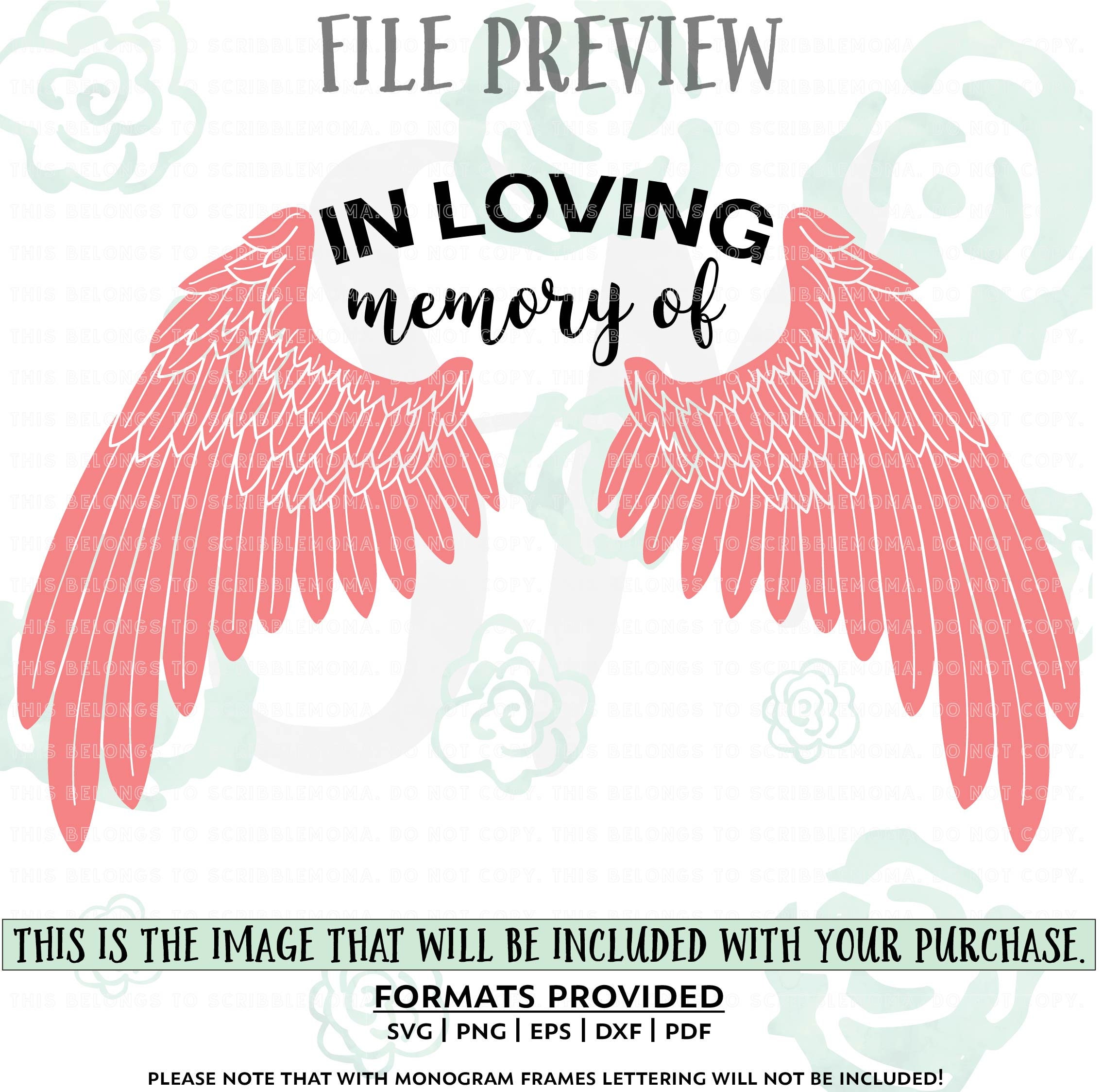 Download In Loving Memory svg, Angel Wings SVG, In Memory of svg ...