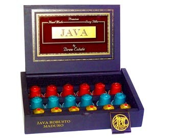 Nespresso Coffee Pod Storage Chest Built from a JAVA "Robusto Maduro" Cigar Box