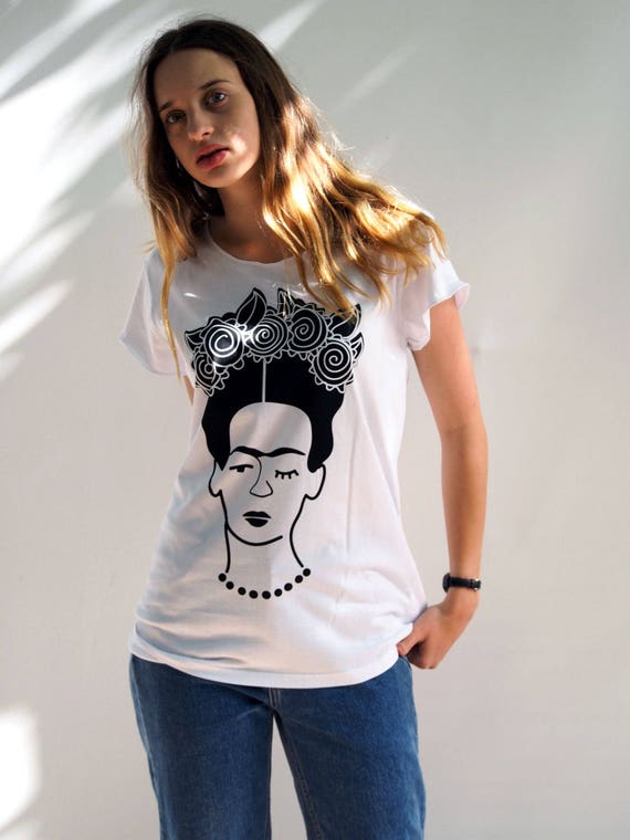 Frida t shirt Woman T shirt Frida Kahlo screen print