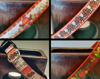 Thanksgiving Dog collars, Fall Dog collars, Dog accessories, Fall accessories