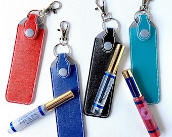 Lip Gloss Holder for Lipsense Distributor - Key Chain Lipsense Case - Custom Chapstick Holder Keychain - Senegence Lipstick Case Organizer