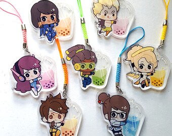 Overwatch Boba Tea Keychain
