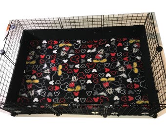 PREMADE Mickey Mouse Cageguard Guinea Pig Cage with Liner