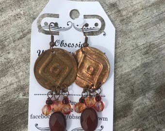Mookaite Copper Earring