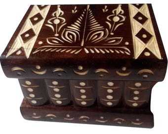 Puzzle gioielli casella nuovo bella handcarved speciale legno segreto magico cervello teaser storage box box, sfida per il tesoro disegno professionale