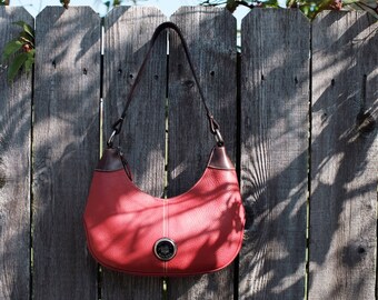 Vintage Dooney & Bourke red leather handbag