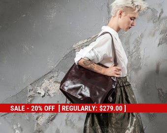 brown leather purse - brown leather tote bag - brown tote bag - brown tote purse - brown leather bag - brown leather shoulder bag - CLBR