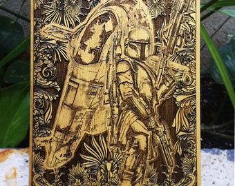 Art on Wood / Unique Wall Decoration Laser by EngraversDungeon