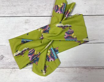 Sassy Mitten Top Knot Sassy; The Sassy Olive; top knot headband; wide headband; tie headband; boho