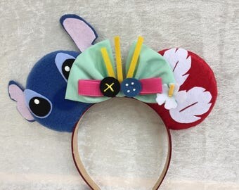 Lilo and Stitch Themed Mouse Ears