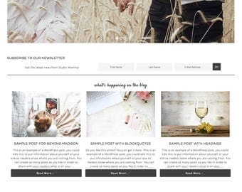 Beyond Madison Theme, WordPress Theme, Responsive WordPress Theme, Blog Design, WordPress Blog Theme, Genesis Child Theme, Watercolor