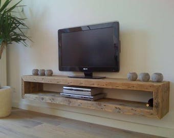 Rustic tv stand Etsy