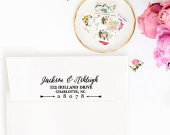 Return Address Stamp, Self-Inking Address Stamp, Custom Address Stamp, Self Inking Return Address Stamp, Return Address Label Style No. 17