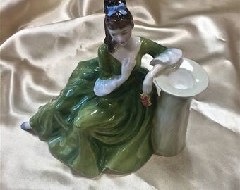 Vintage Royal Doulton Porcelain Figurine "Secret Thoughts" HN2382, Prodeuced in 1970's