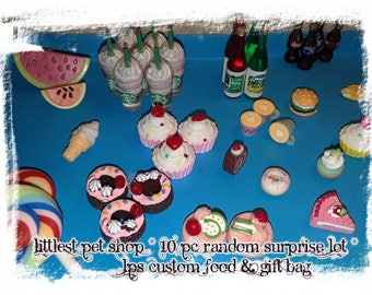 Littlest Pet Shop*10 PC Random Surprise lot *Custom Food