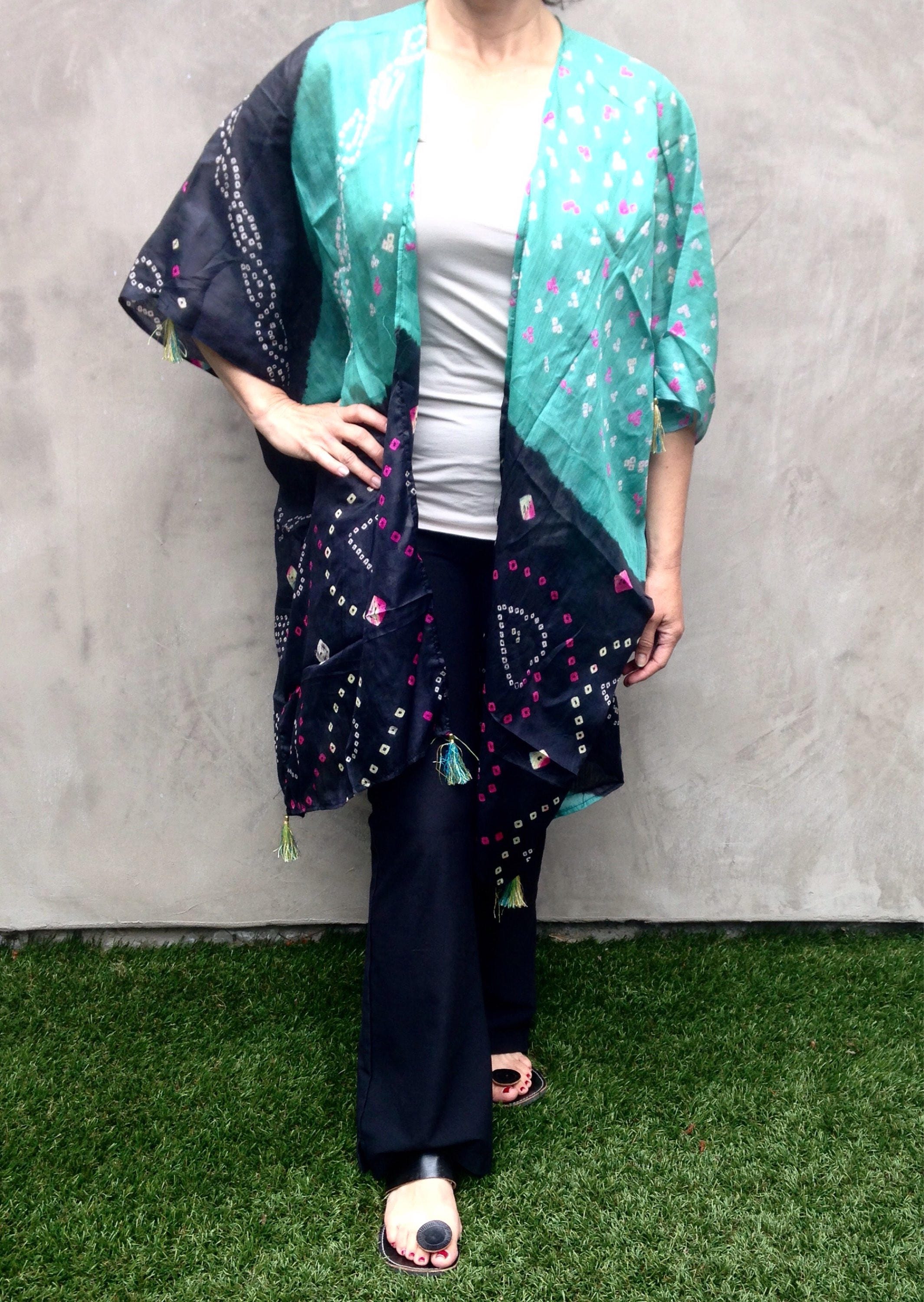 Boho Kimono // Silk Kimono from India // Kimono Dress // Free