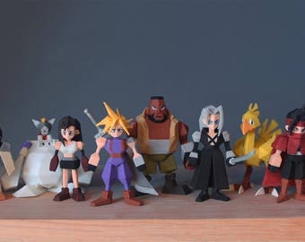 FF7 Final Fantasy 7 3D Printed Miniatures