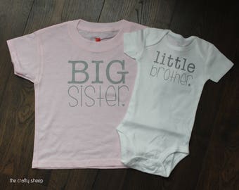 Big Sister Little Brother Tee Set