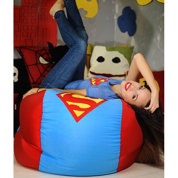Superhero bean bag cover Superhero chair Superhero Gift