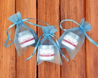 Body Butter Shower Favors - Whipped cherry almond Body Butter - Baby Shower Favors Boy - Shower Favor Gifts - Blue Shower Gift