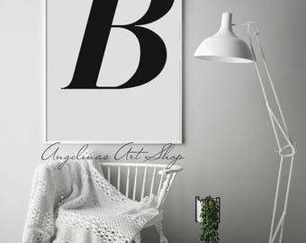 Letter B Poster | Etsy