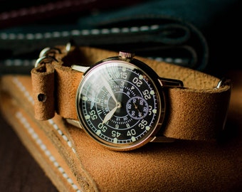 Ultra rare original vintage Soviet watch Zim "Aviator" 1980 release. Mechanical watch, Vintage watch, Watch vintage.