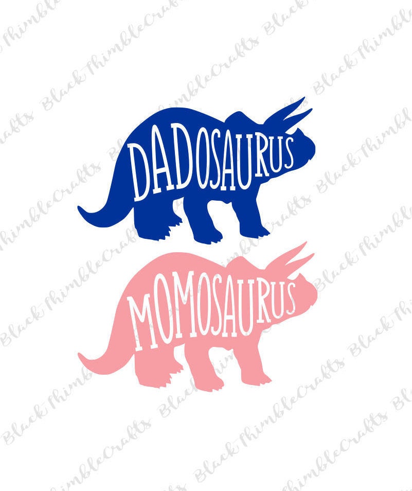 Download Momosaurus and Dadosaurus svg dinosaur birthday svg birthday