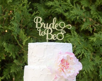 bride 2 be, bridal shower, wedding cake topper, from miss to mrs cake topper, bride to be cake topper, engagement party, gold glitter topper