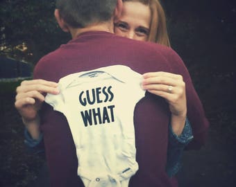 Guess What, Pregnancy Announcements, Annoucement, Gift For Her Reveal, New Mom, New Dad, Great Grandparents, Grandma, Personal, New Baby