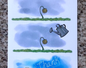 Thank You Card, Greeting Card, Thank You Cards, Thank You