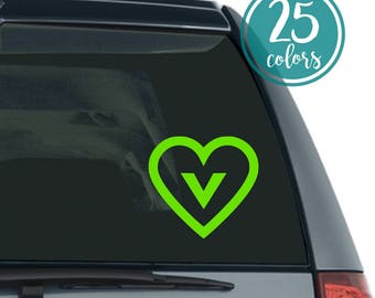 Vegan Decal - Vegan Car Decal - Vegan Sticker - Vegan Car Sticker - Gift for Vegan - Vegan Laptop Decal - Vegan Decal - Vegan Label