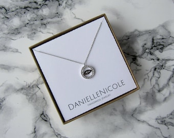 Dainty Evil Eye Neckace, CZ Evil Eye Necklace, Dainty Necklace, Pendant Necklace, Everyday Jewelry, Statement Necklace, Boho Necklace