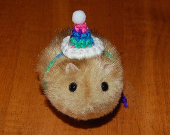 Multicolored Party Pet Hat for Guinea Pigs Hamsters Rabbits Hedgehogs Rats Bearded Dragons Costume Clothing Accessories
