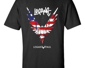 NEW Logan Paul Bird Logo American Flag Unique Design Custom For T-shirt Gildan Men's & Women's S M L XL 2XL 3XL Clothing Tshirt T Shirt