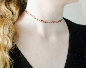 Original Gift|for|Wife Gift|for|Mom Gold Chain Necklace Gold Choker Necklace 18 k Chain Necklaces Delicate Necklace Trending Jewelry|for|Her