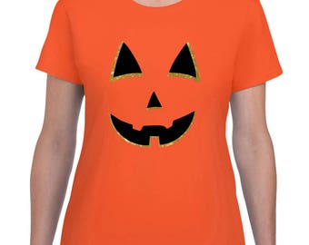 Jack O Lantern Shirt - Halloween Shirt - Women's Halloween Shirt - Holiday Shirt - Pumpkin Shirt