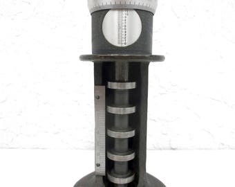 Vintage Cadillac Garage Gage 6" Range, Machinist Tool, Detroit, Industrial Lamp