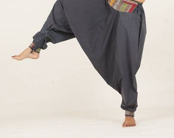 Harem pants Grey yoga pant trouser NEPALI pocket pyjamas