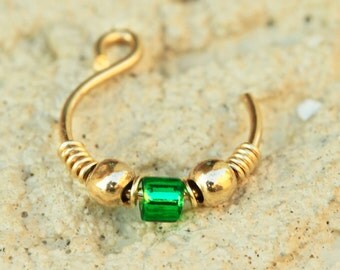 Fake Nose Ring,Fake Nose Hoop,tiny fake nose ring,gold fake nose ring,22g fake nose ring,fake nose rings,fake nose ring hoop