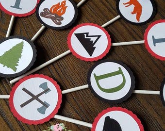 Woodland Cupcake Toppers