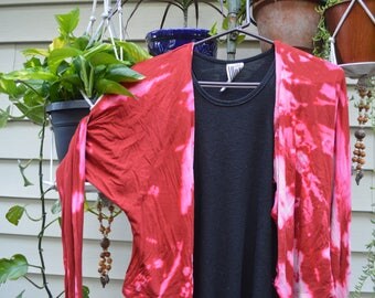 Bleached tie dye Up-cycled bottom down
