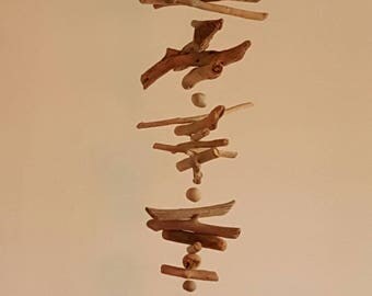 "Wave" Driftwood mobile