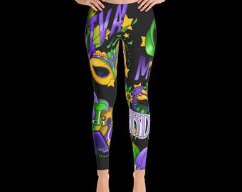 mardi gras leggings women