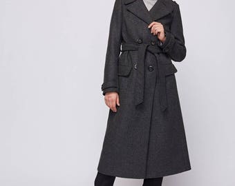 Knee length coat | Etsy