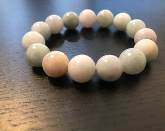 Jade bead bracelet | Etsy