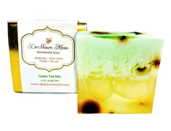 SOAP Green Tea Mia Soap, Handmade Soap, Vegan Soap, Green Tea Soap, Soap Gift, Christmas Gift, Soap Favors, Christmas Soap Gift, Vegan Gift