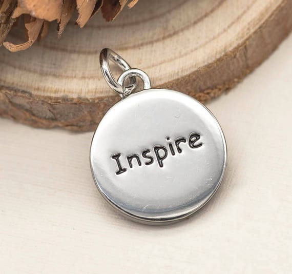 Believe Inspire Charm 1pc 15mm Inspiration Charms